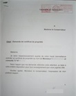 Demande de certificat de propriété - timbrée